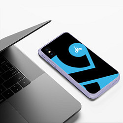 Чехол iPhone XS Max матовый CS:GO - Cloud9 the form 2018-2019, цвет: 3D-светло-сиреневый — фото 2