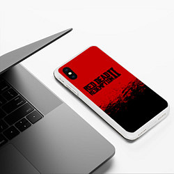 Чехол iPhone XS Max матовый Red Dead Redemption II, цвет: 3D-белый — фото 2