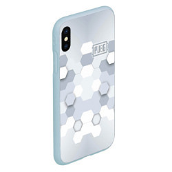 Чехол iPhone XS Max матовый PUBG: Lightning Guard, цвет: 3D-голубой — фото 2