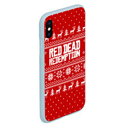 Чехол iPhone XS Max матовый Winter RDR, цвет: 3D-голубой — фото 2