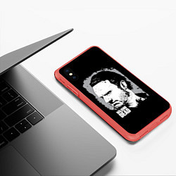 Чехол iPhone XS Max матовый Walking Rick, цвет: 3D-красный — фото 2