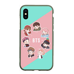 Чехол iPhone XS Max матовый BTS Boys