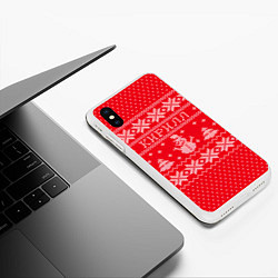Чехол iPhone XS Max матовый Новогодний Кирилл, цвет: 3D-белый — фото 2