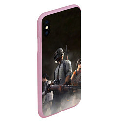Чехол iPhone XS Max матовый PUBG Soldier, цвет: 3D-розовый — фото 2