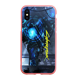 Чехол iPhone XS Max матовый Cyberpunk 2077, цвет: 3D-баблгам