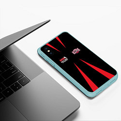 Чехол iPhone XS Max матовый MMA Elite, цвет: 3D-мятный — фото 2