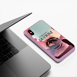 Чехол iPhone XS Max матовый The Elder Scrolls, цвет: 3D-сиреневый — фото 2