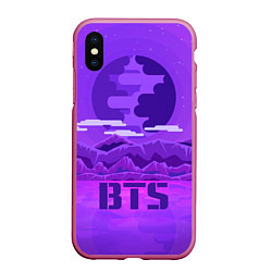 Чехол iPhone XS Max матовый BTS: Violet Mountains