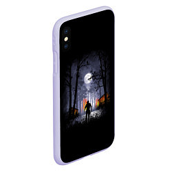 Чехол iPhone XS Max матовый RDR 2: Black Cowboy, цвет: 3D-светло-сиреневый — фото 2