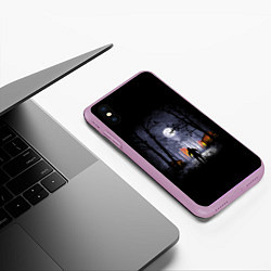 Чехол iPhone XS Max матовый RDR 2: Black Cowboy, цвет: 3D-сиреневый — фото 2