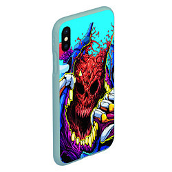 Чехол iPhone XS Max матовый CS:GO Hyper Beast, цвет: 3D-мятный — фото 2