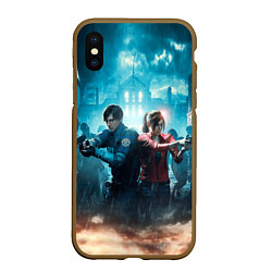 Чехол iPhone XS Max матовый Resident Evil 2