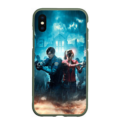 Чехол iPhone XS Max матовый Resident Evil 2