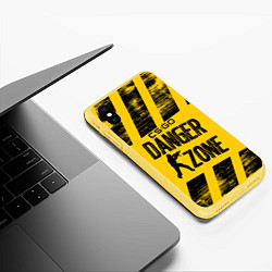 Чехол iPhone XS Max матовый Counter-Strike: Danger Zone, цвет: 3D-желтый — фото 2