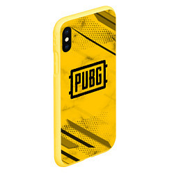 Чехол iPhone XS Max матовый PUBG: Yellow Trace, цвет: 3D-желтый — фото 2