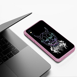 Чехол iPhone XS Max матовый Ghostemane, цвет: 3D-розовый — фото 2