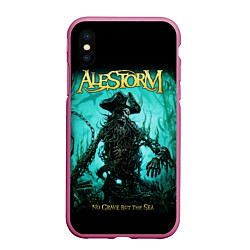 Чехол iPhone XS Max матовый Alestorm: Death Pirate, цвет: 3D-малиновый