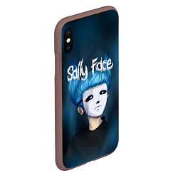 Чехол iPhone XS Max матовый Sally Face, цвет: 3D-коричневый — фото 2