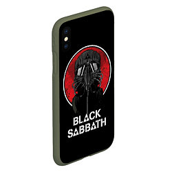 Чехол iPhone XS Max матовый Black Sabbath: The Dio Years, цвет: 3D-темно-зеленый — фото 2