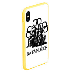 Чехол iPhone XS Max матовый Black Veil Brides: Knives and Pens, цвет: 3D-желтый — фото 2