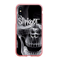 Чехол iPhone XS Max матовый Slipknot Death, цвет: 3D-баблгам