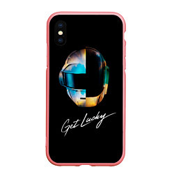 Чехол iPhone XS Max матовый Daft Punk: Get Lucky, цвет: 3D-баблгам