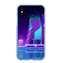 Чехол iPhone XS Max матовый Neon Nights