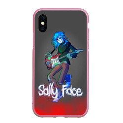 Чехол iPhone XS Max матовый Sally Face: Rock Star, цвет: 3D-розовый