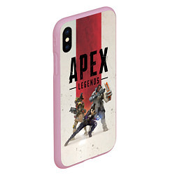 Чехол iPhone XS Max матовый Apex Legends, цвет: 3D-розовый — фото 2