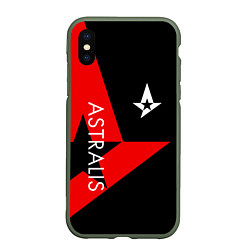 Чехол iPhone XS Max матовый Astralis: Cybergaming, цвет: 3D-темно-зеленый