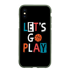 Чехол iPhone XS Max матовый Let is go play