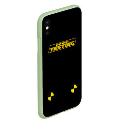 Чехол iPhone XS Max матовый ASAP Rocky Testing, цвет: 3D-салатовый — фото 2