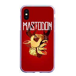 Чехол iPhone XS Max матовый Mastodon: Leviathan, цвет: 3D-светло-сиреневый