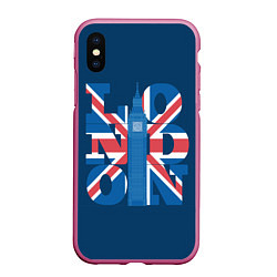 Чехол iPhone XS Max матовый London: Great Britain