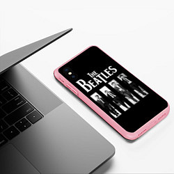 Чехол iPhone XS Max матовый The Beatles: Black Side, цвет: 3D-баблгам — фото 2