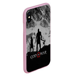 Чехол iPhone XS Max матовый God of War: Grey Day, цвет: 3D-розовый — фото 2