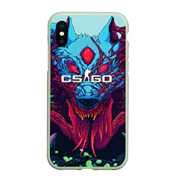 Чехол iPhone XS Max матовый CS:GO Hyper Beast