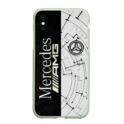 Чехол iPhone XS Max матовый Mercedes AMG: Techno Style