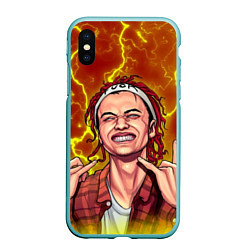 Чехол iPhone XS Max матовый Gone Fludd art 2