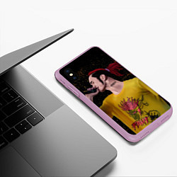 Чехол iPhone XS Max матовый Gone Fludd art 3, цвет: 3D-сиреневый — фото 2