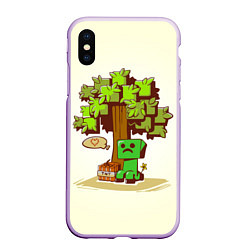 Чехол iPhone XS Max матовый Forest Creeper