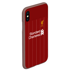 Чехол iPhone XS Max матовый Virgil van Dijk 19-20 форма, цвет: 3D-коричневый — фото 2