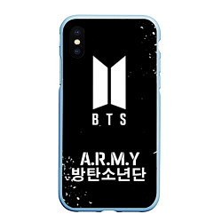 Чехол iPhone XS Max матовый BTS ARMY