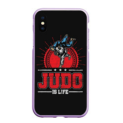 Чехол iPhone XS Max матовый Judo is life