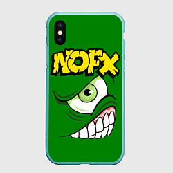 Чехол iPhone XS Max матовый NOFX Face