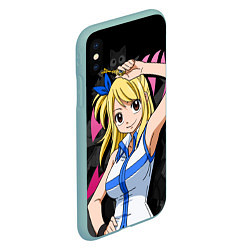 Чехол iPhone XS Max матовый Fairy Tail: Lucy, цвет: 3D-мятный — фото 2