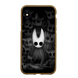 Чехол iPhone XS Max матовый Hollow Knight, цвет: 3D-коричневый