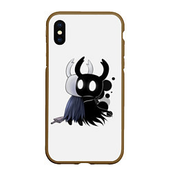 Чехол iPhone XS Max матовый Hollow Knight, цвет: 3D-коричневый