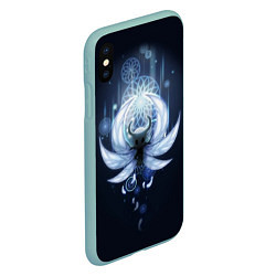 Чехол iPhone XS Max матовый Hollow Knight, цвет: 3D-мятный — фото 2