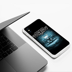 Чехол iPhone XS Max матовый Hollow Knight: Night, цвет: 3D-белый — фото 2